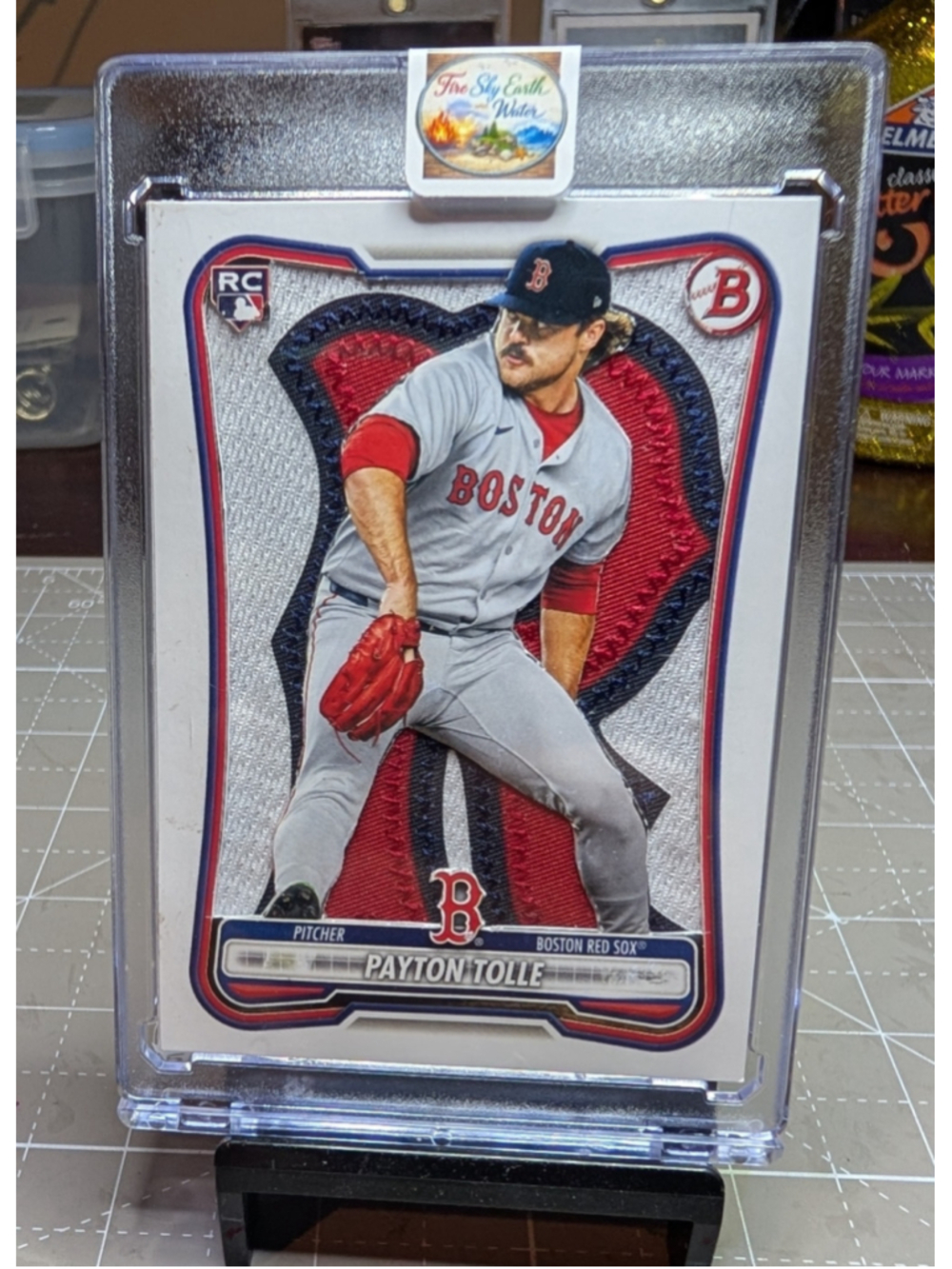 Customized Topps Bowman Payton Tolle Boston Red Sox Baseball Trading Card R
